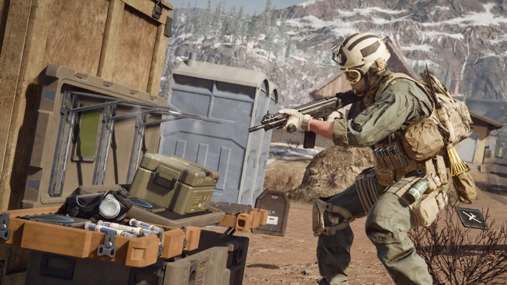 Image of Warzone player standing next to Verdansk Buy Station